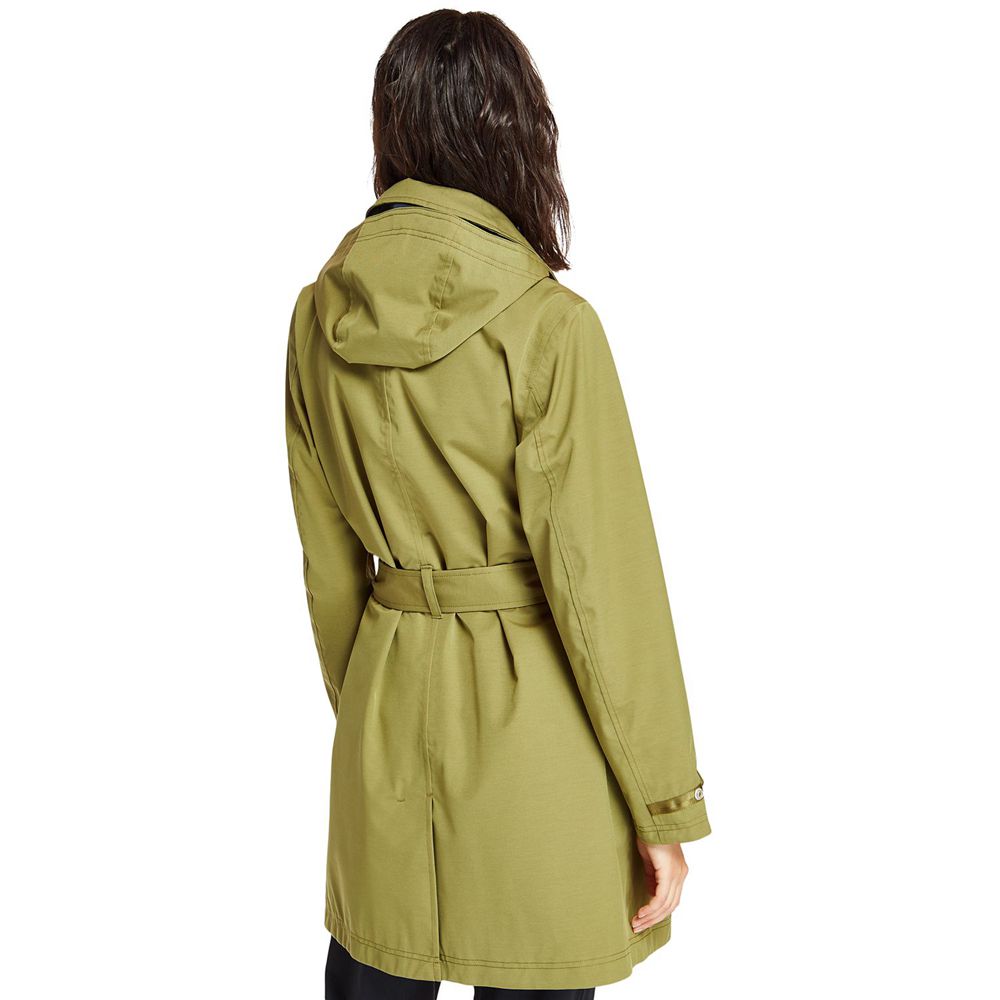 Abrigos Timberland Mujer Classic Waterproof Trench Verde Oliva - Chile SZT-346210